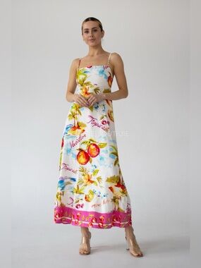 NWT Label of love bold print summer midi maxi dress